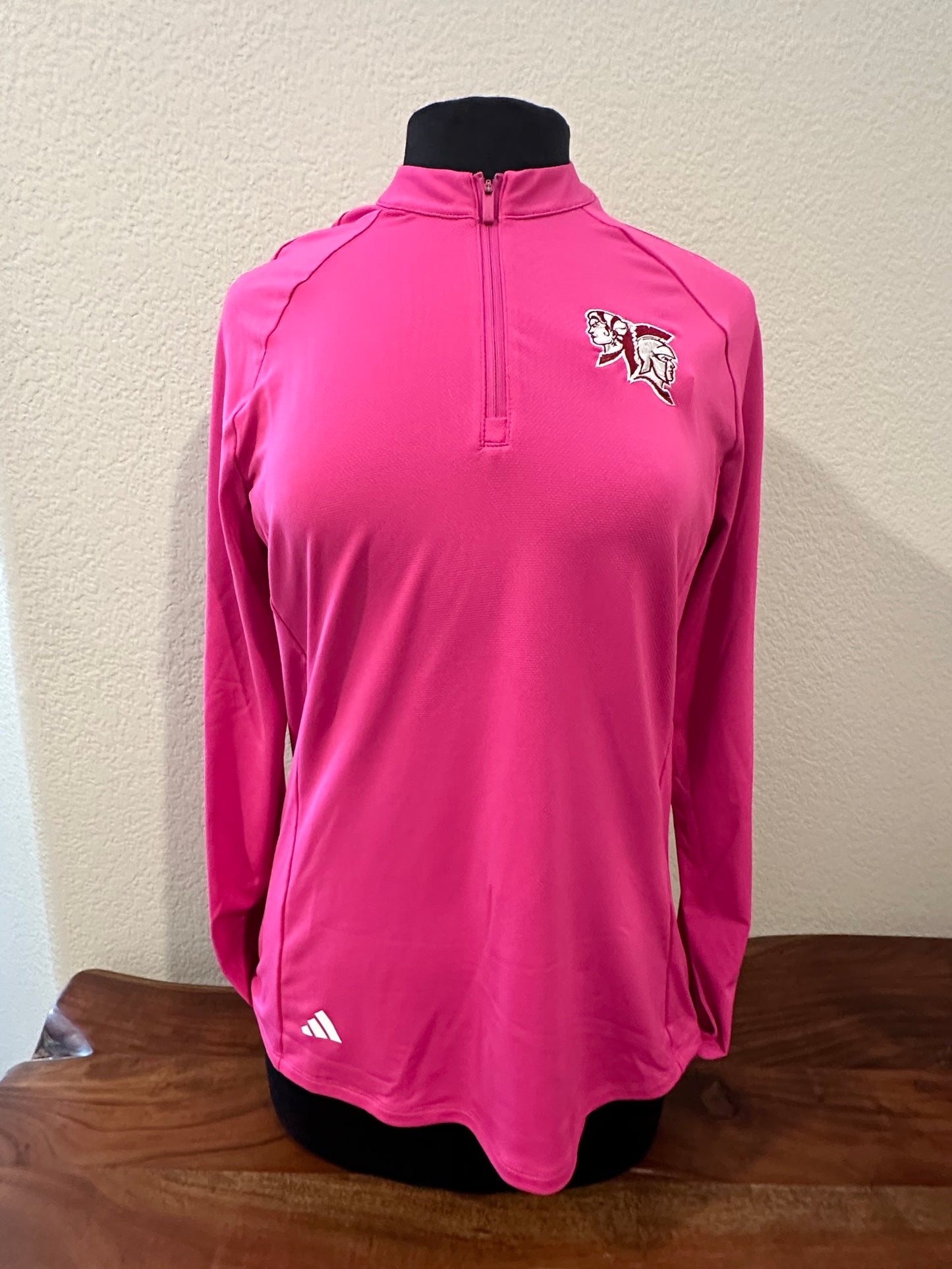Spearfish Spartans Adidas Women's Ultimate365 1/4 Mock - Lucid Fuchsia
