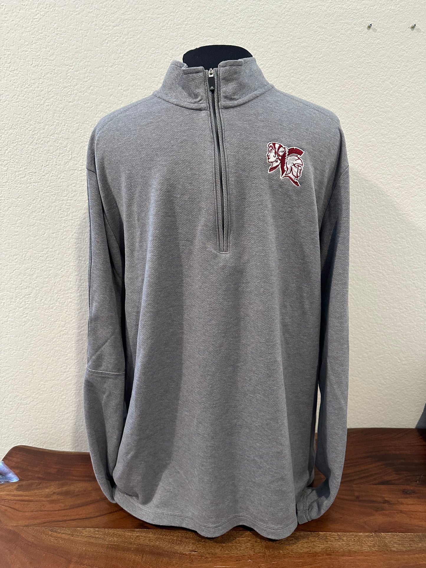 Spearfish Spartans Adidas 3-Stripes 1/4 Zip Pullover