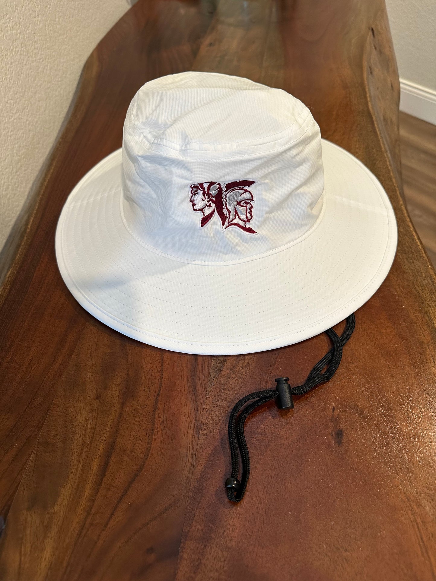 Spearfish Spartans Adidas Wide Brim Sun Hat - White