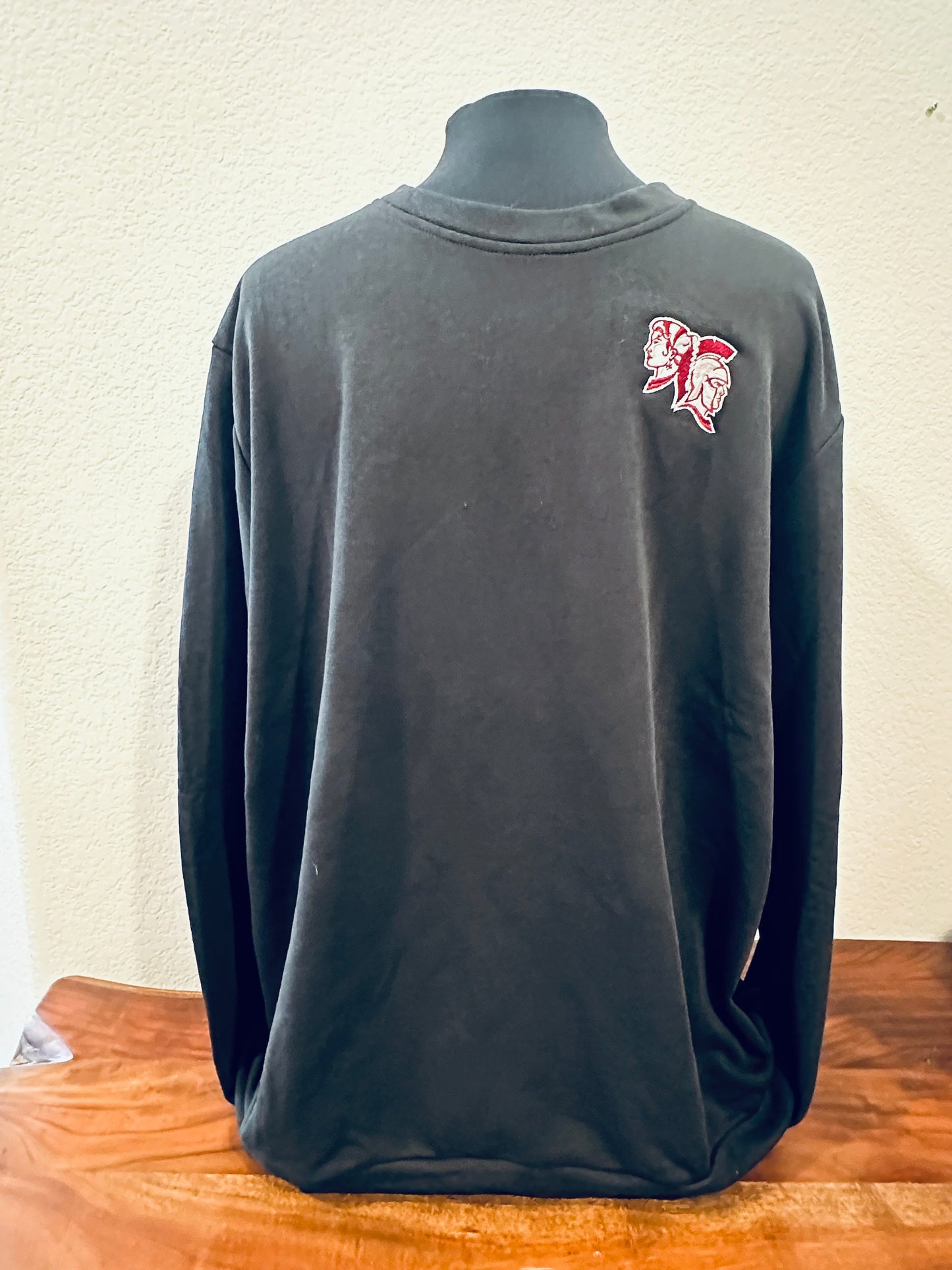 Spearfish Spartans Adidas Crew Sweatshirt - Black