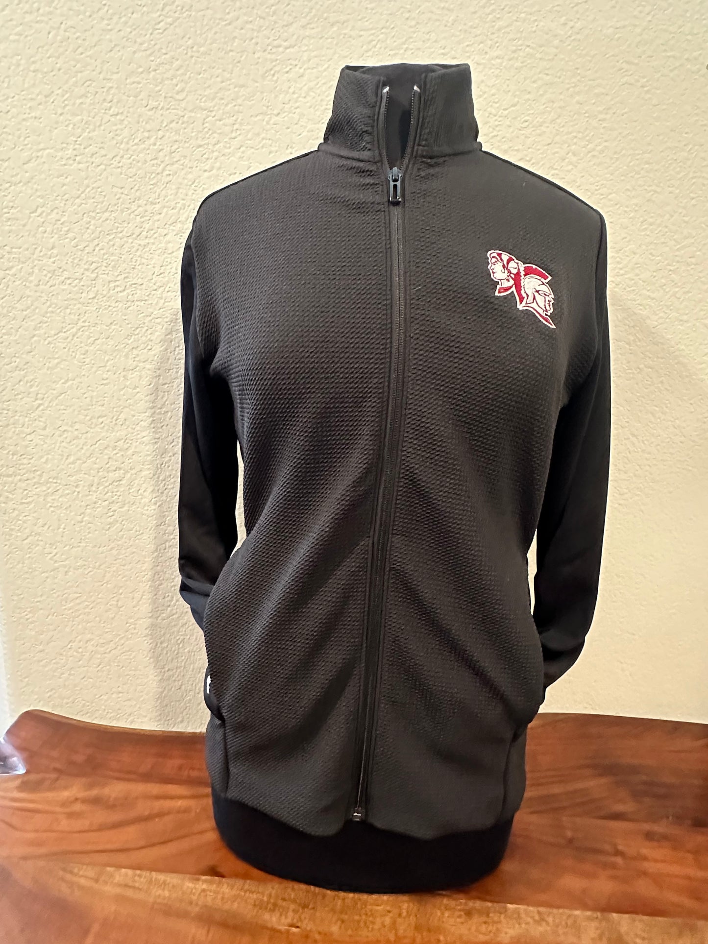 Spearfish Spartans Adidas Women's Textured Full Zip Jacket