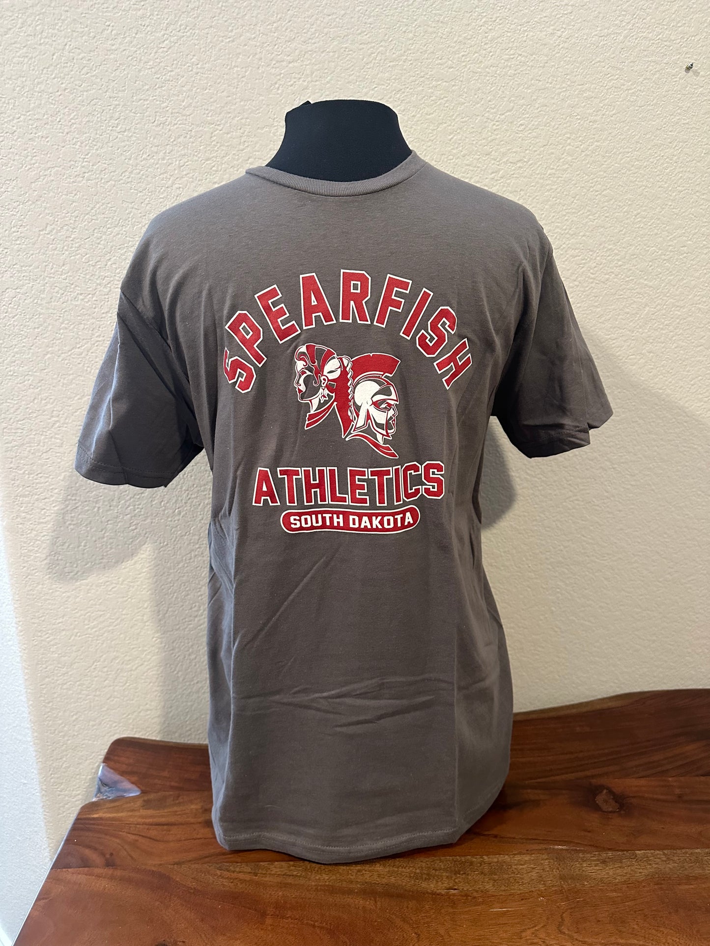Spearfish Spartans Gildan Softstyle T-Shirt - Gray