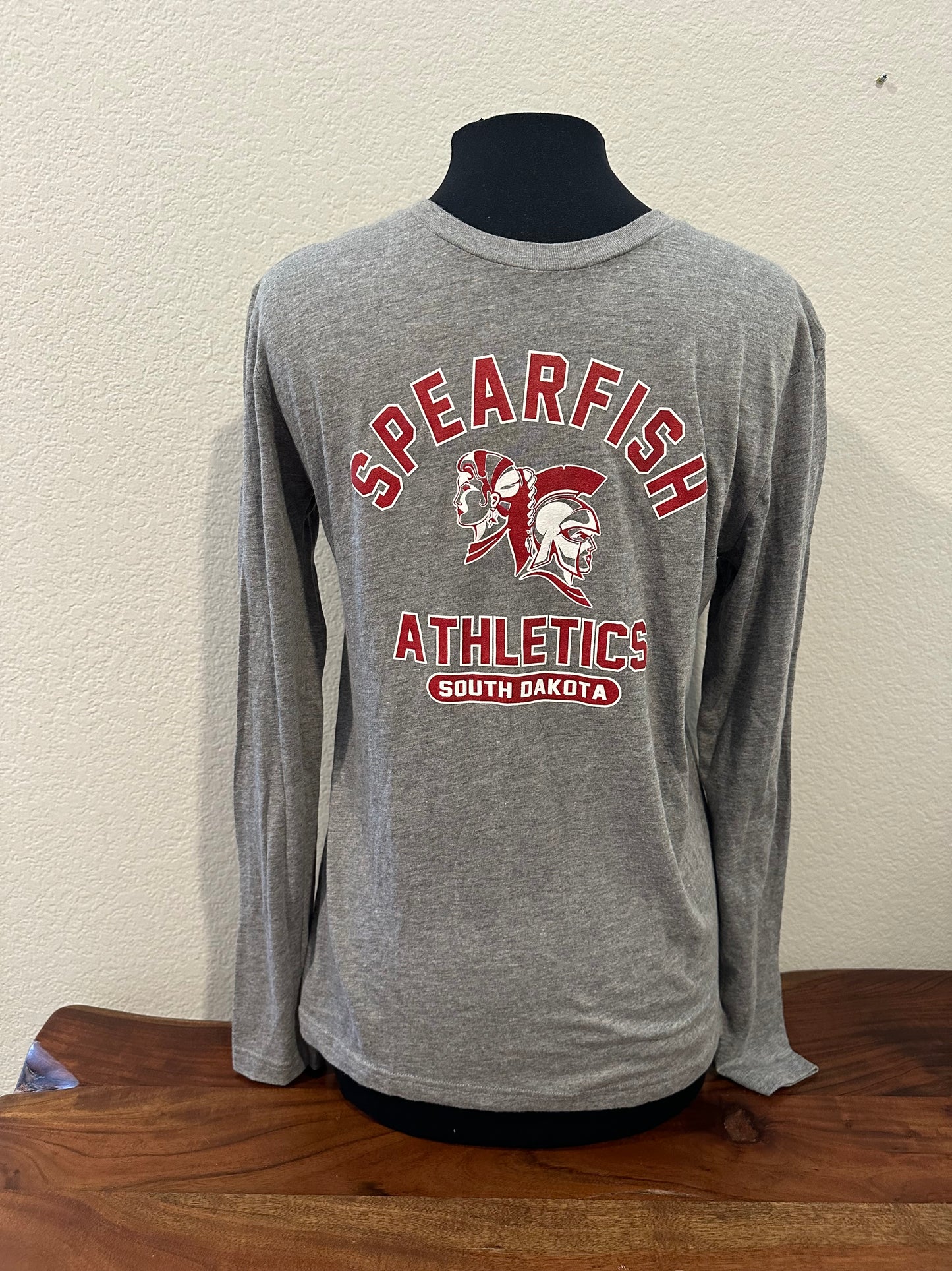 Spearfish Spartans Next Level TriBlend Long Sleeve T-Shirt - Premium Heather