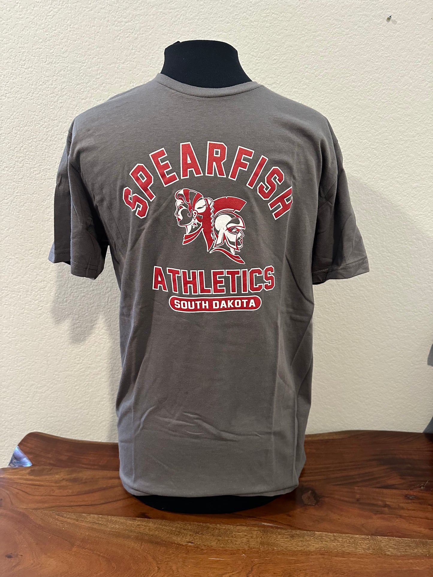 Spearfish Spartans Next Level TriBlend T-Shirt - Vintage Heavy Metal Gray