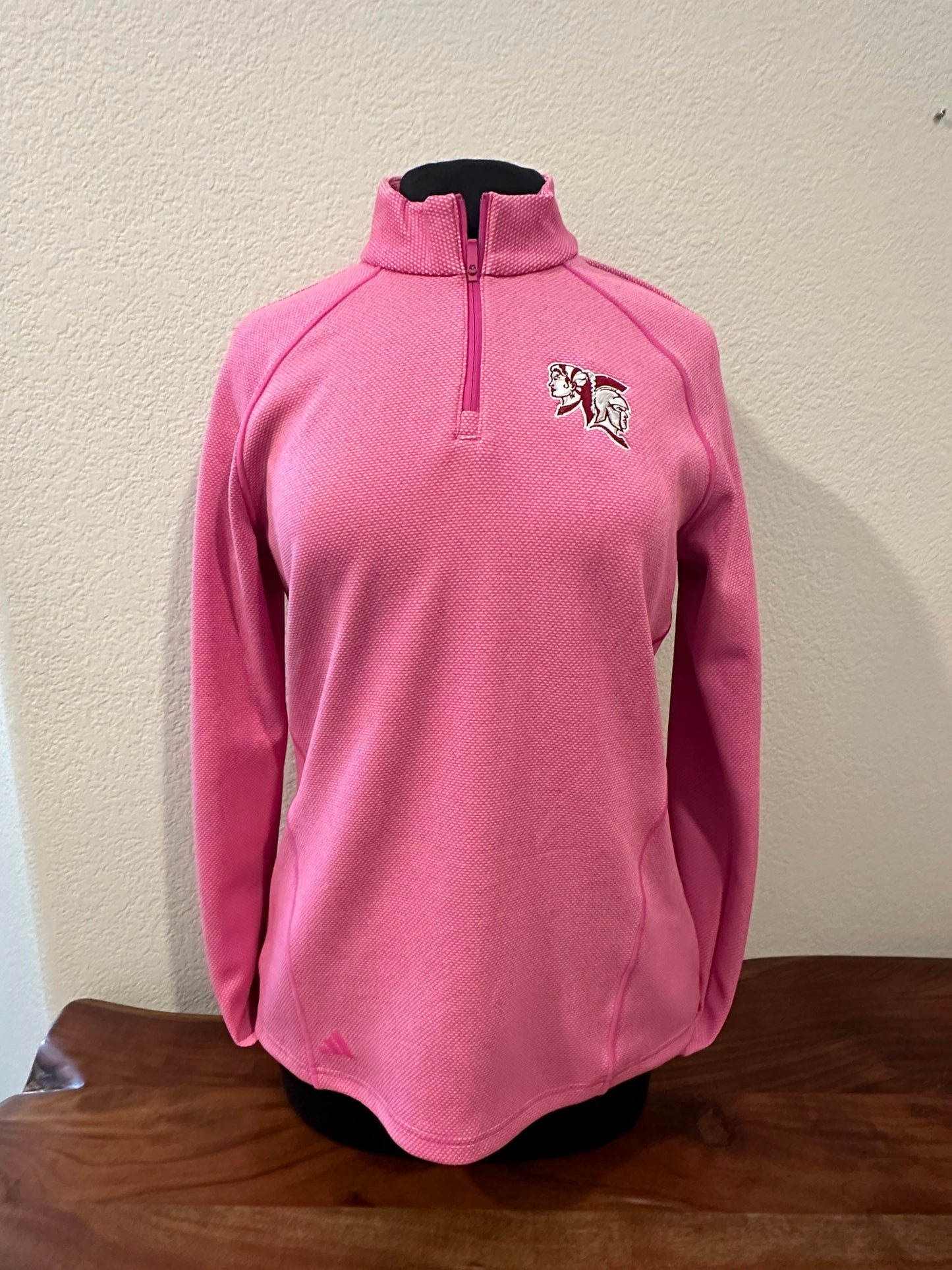 Spearfish Spartans Adidas Women's 1/4 Zip Pullover - Lucid Fuchsia