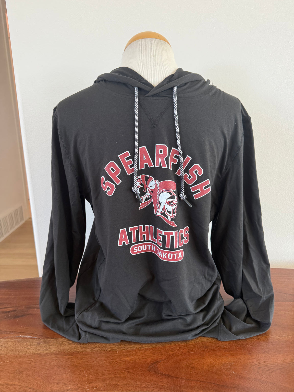 NEW!! Spearfish Spartans Long Sleeve Hoodie Tee